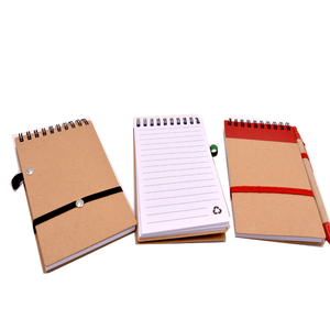 Imprinted Mini <strong>Notebook</strong> <strong>With</strong> Pen Spiral <strong>Notebook</strong> Printing Custom Mini Pocket <strong>Notebook</strong> Unlined Kraft - Product Image 3