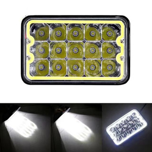 5 นิ้ว 45W LED ไฟหน้าสี่เหลี่ยม DRL LED สูงต่ําหลอดไฟ LED ขับรถไฟหน้า 45W 6000K สําหรับรถบรรทุก SUV รถ - Product Image 4