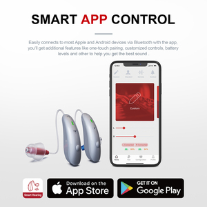 Jinghao nhà sản xuất Bluetooth có thể sạc lại tự lắp Bộ khuếch đại trợ thính OTC với lập trình ứng dụng - Product Image 2