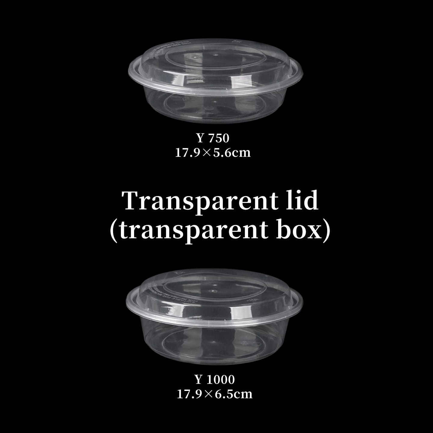 Transparent lid Transparent box
