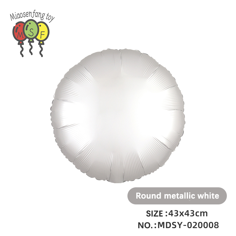Bianco metallizzato rotondo