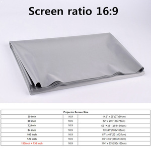 新型简易安装聚光灯投影仪屏幕投影仪布投影屏 - Product Image 2