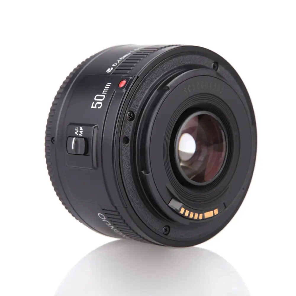 Yongnuo lentes com foco automático yn ef, auto focus, yn ef, 50mm f/1.8, af, para câmeras canon, eos, dslr
