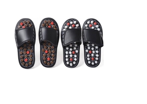Sandal pijat kaki terapi akupuntur sepatu pijat untuk kaki menunjuk refleksologi kaki sepatu bergetar - Product Image 4