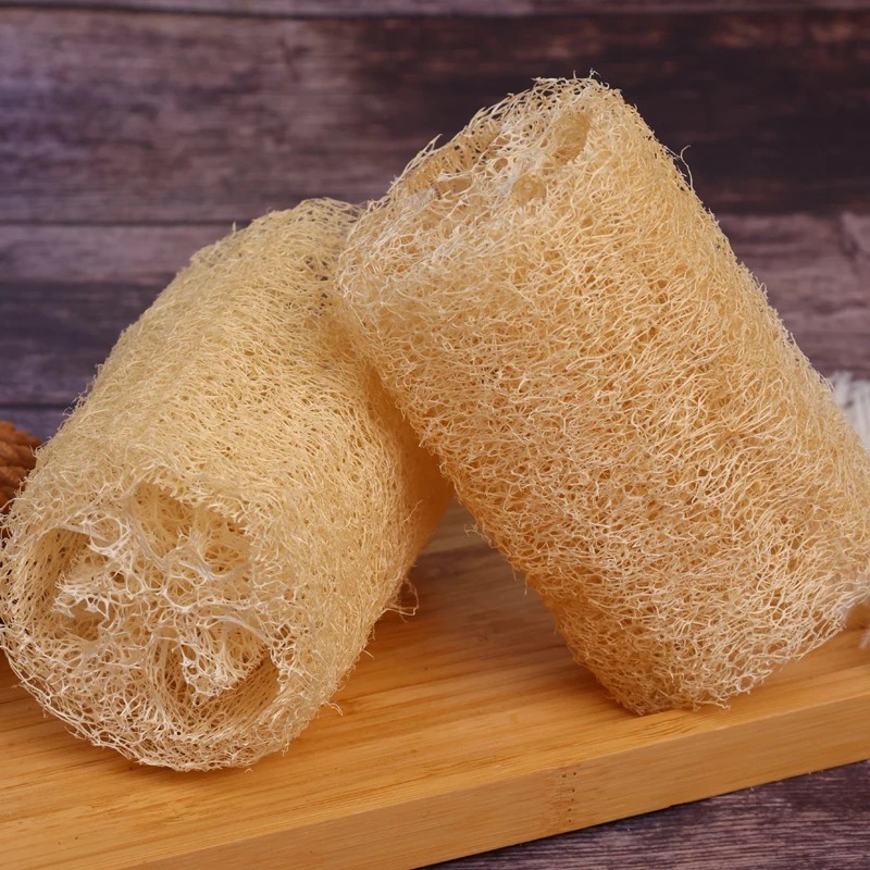 Coupez le luffa doux de couleur originale
