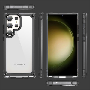Samsung Galaxy S24 için Ultra S23 Ultra damla dayanıklı kristal şeffaf arka kapak yumuşak TPU cep telefonu kılıfı kabuk - Product Image 1