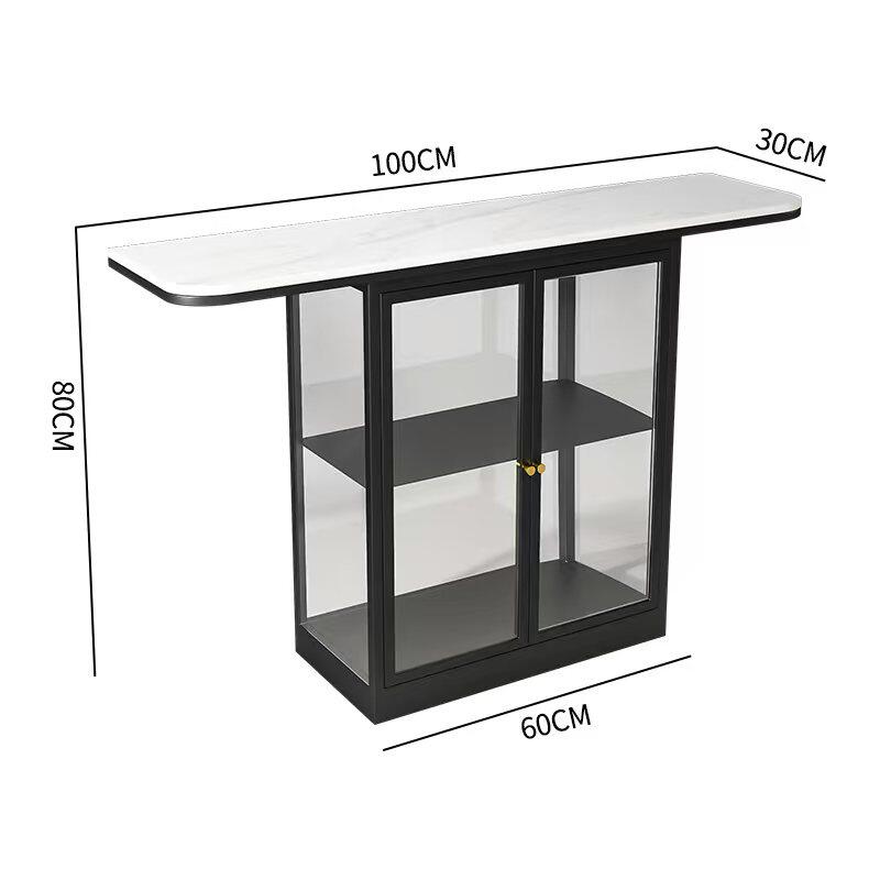 Verre transparent noir 100-30-80cm