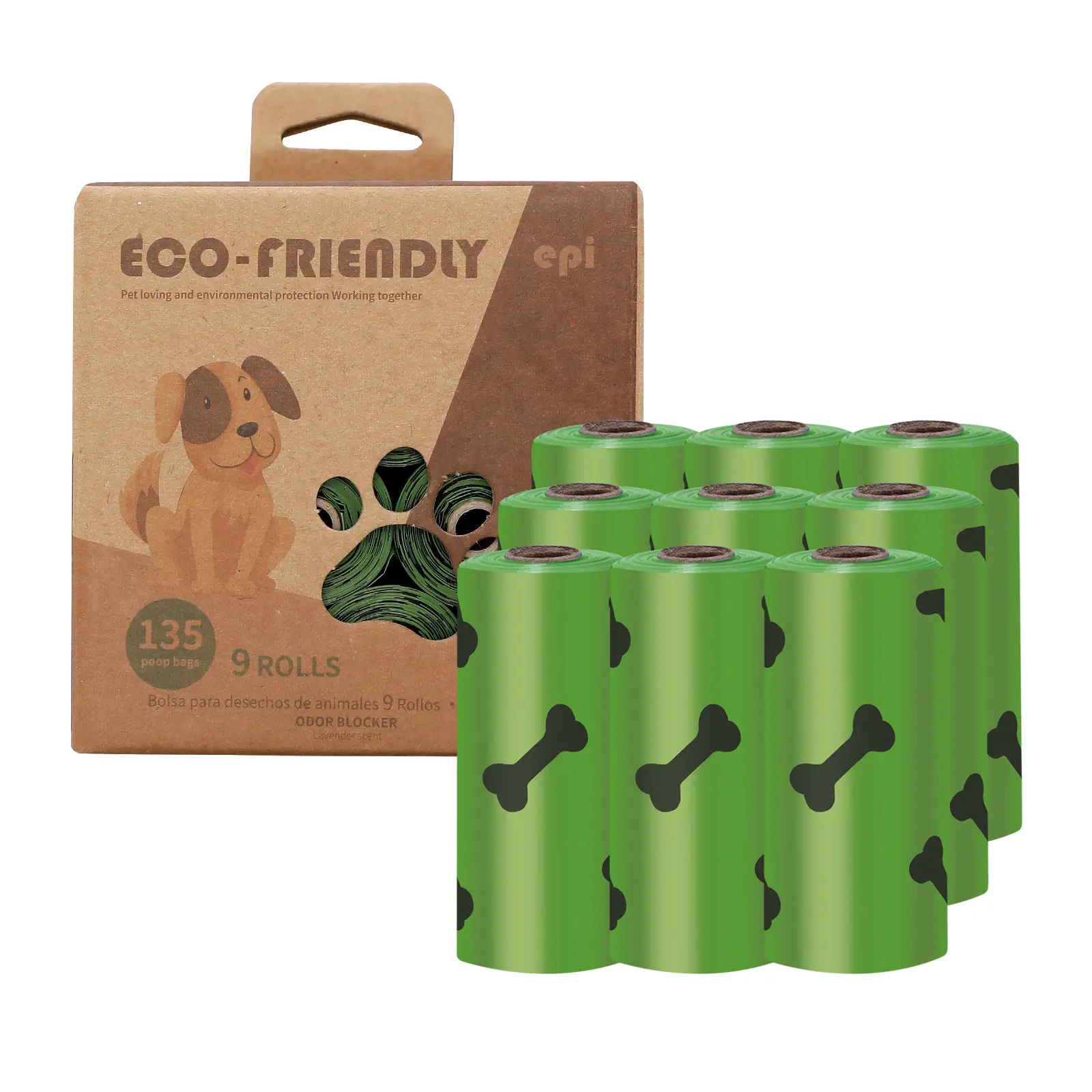 Hot Selling Custom Logo Gedruckte Haustier bedarf Hochwertige umwelt freundliche biologisch abbaubare Pet Dog Shit Waste Poop Bag Rollen