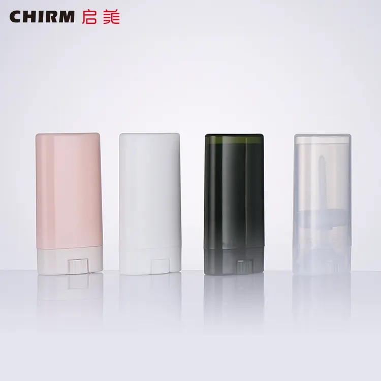 Oval lip balm tube Factory OEM accept custom make your own lipstick tube green empti lip balm container tube