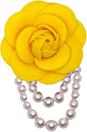 Amarillo con perla blanca