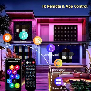 400 luci a tendina a Led con telecomando e controllo APP 6.5x6.5ft luci fatate sospese da te 5 modalità con ganci appesi Timer - Product Image 3