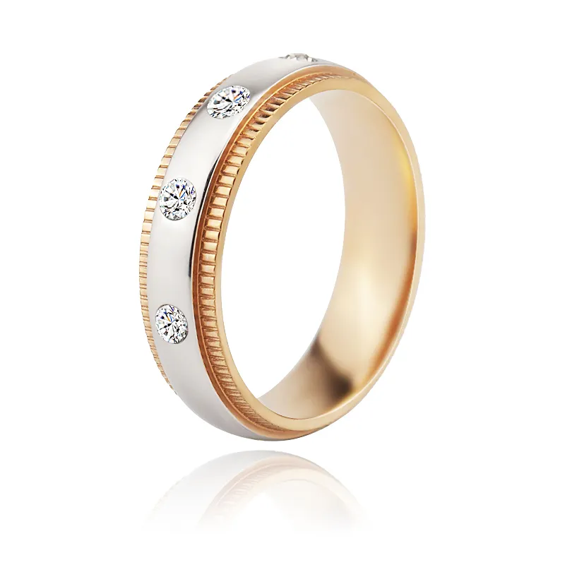 Anti Allergy bijoux acier inoxydable luxury diamond bijoux rings jewelry women