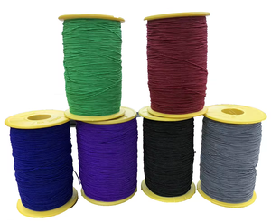 Cuerda elástica de colores personalizados, hilo de coser elástico de 1mm