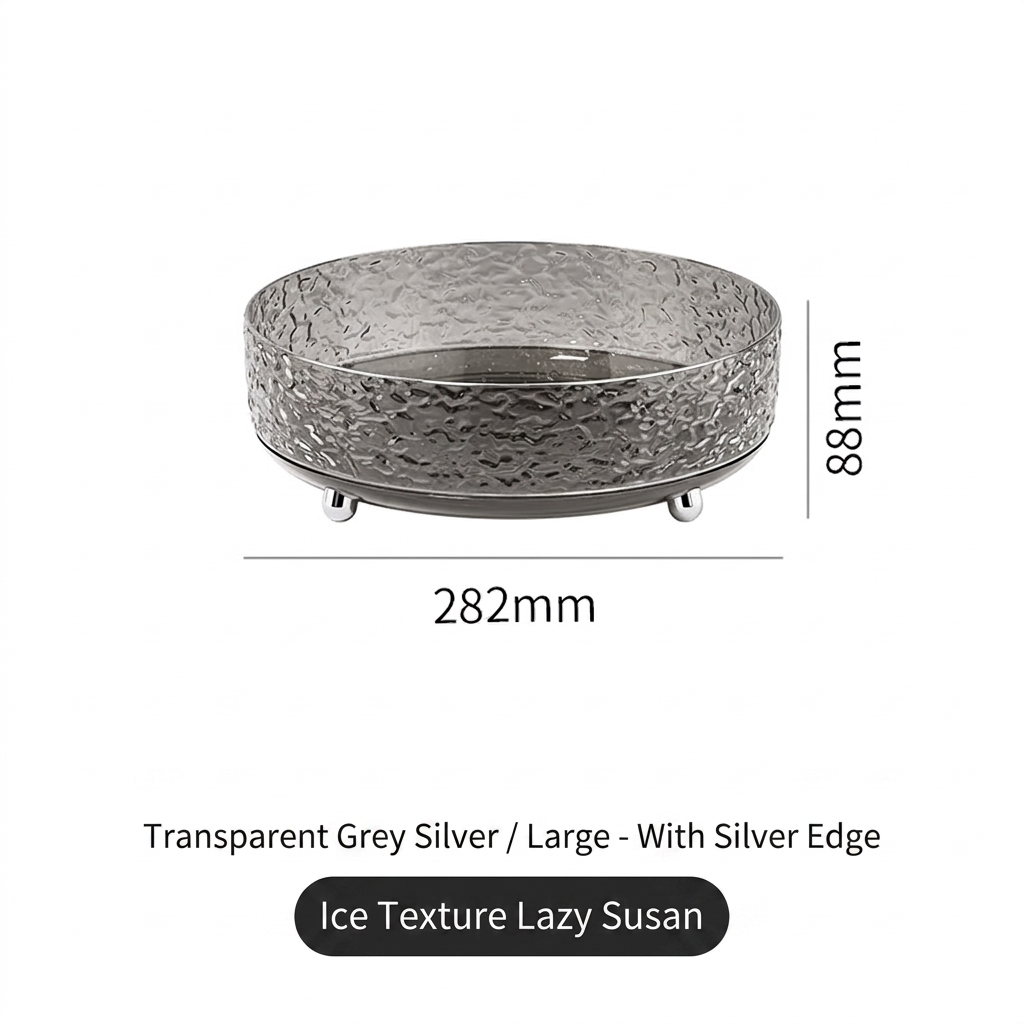 Gray silver L with silver edge