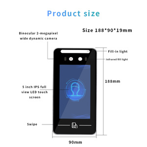 Riconoscimento facciale dinamico Termina Wifi TCP/IP lettore di schede sistema di controllo accessi riconoscimento facciale biometrico macchina per presenze - Product Image 5