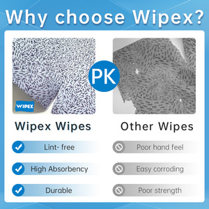 Wipex תעשייתי מנופח מגבונים נקי ארוגים ללא שפשופים שוחקים חובה שמן ניקוי מגבונים לניקוי מכונות