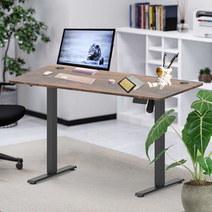 Escritorio de Juegos de ordenador de pie eléctrico de elevación Altura ajustable Sala de estar Mesa de oficina de café de acero - Product Image 3