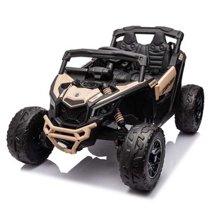 יכול-am maverick 24v ילדים חשמלי utv מורשה לרכב תאורה מרחוק טווח גיל 2 4 שנים עשוי פלסטיק עמיד