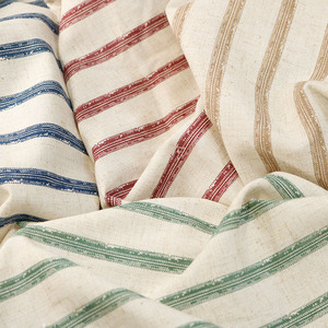 New Classic Wide Stripe Printed <strong>Linen</strong> Cotton <strong>Fabric</strong> Vintage <strong>Linen</strong> Cotton Blend Shirt <strong>Fabric</strong> Wholesale - Product Image 2
