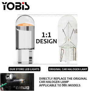 Park araba işık fıstık aksesuarları 3 smd cambus 12v cob t10 led kabin ışık ampul halojen lens ile - Product Image 4