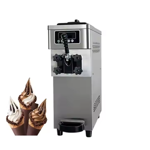 Macchina per gelato morbido commerciale 220V nuova condizione con funzioni di Pre-raffreddamento per la conservazione uno dei gusti congelatore gelato