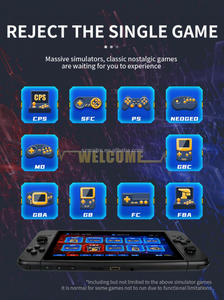 X70 Retro Console per videogiochi 7.0 pollici IPS grande schermo ATM7051 <span class=keywords><strong>Linux</strong></span> sistema 16GB 4K TV HD uscita 3500mAH Life 8 Hours giocatore di gioco