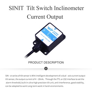 SINIT 2 Axis High Stability Level Angle Inclinometer <strong>Analog</strong> Current <strong>Output</strong> Inertial <strong>Sensor</strong> With PC Software For Industrial Apply