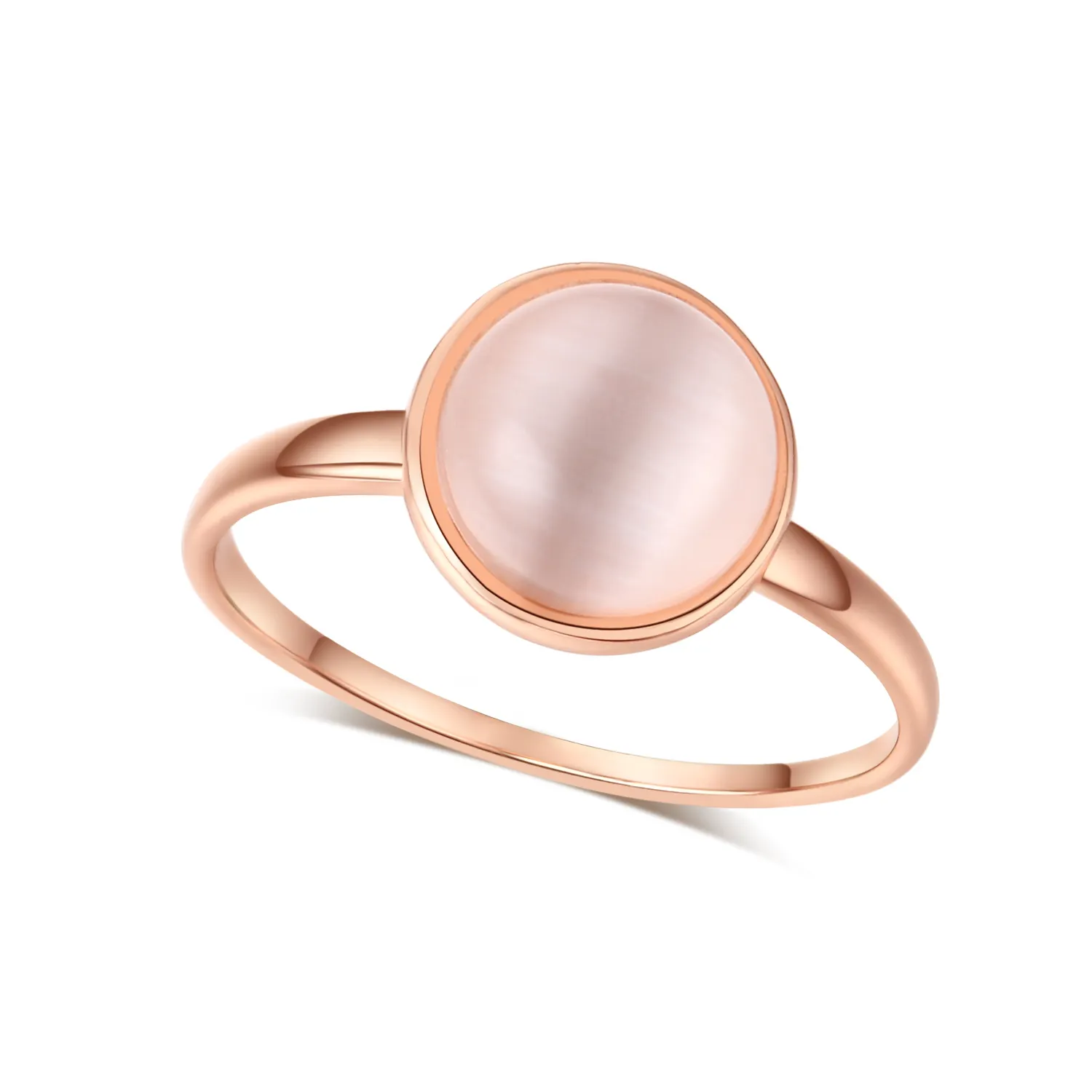 Bague en pierre oeil de chat Semi-précieuse, accessoires pour femmes, vente en gros en quantité minimale de commande