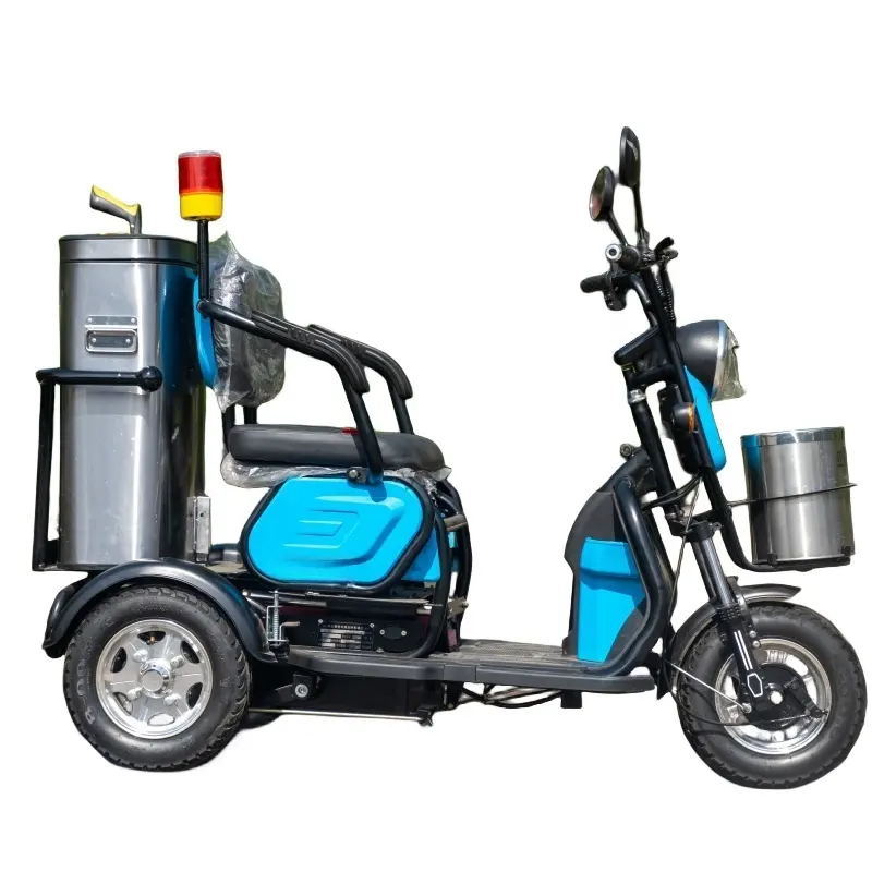 Cina prodotti popolari per la raccolta dei rifiuti triciclo 48V camion sanitario a tre ruote