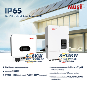 MUST IP65 On/ Off Hybrid Solar Inverter Single <strong>Phase</strong> PH11 <strong>PRO</strong> 5Kw 6kw With MPPT Wide Range of MPPT Voltage Manufacturers - Product Image 5