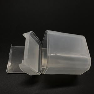 高品质节省空间迷你透明优质塑料盒PP储物盒带盖 - Product Image 4