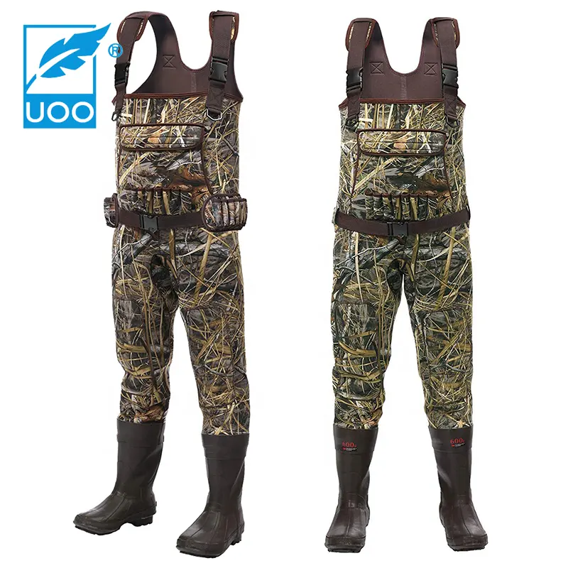 UOO Cuissardes de pêche de chasse pour hommes, étanches et durables