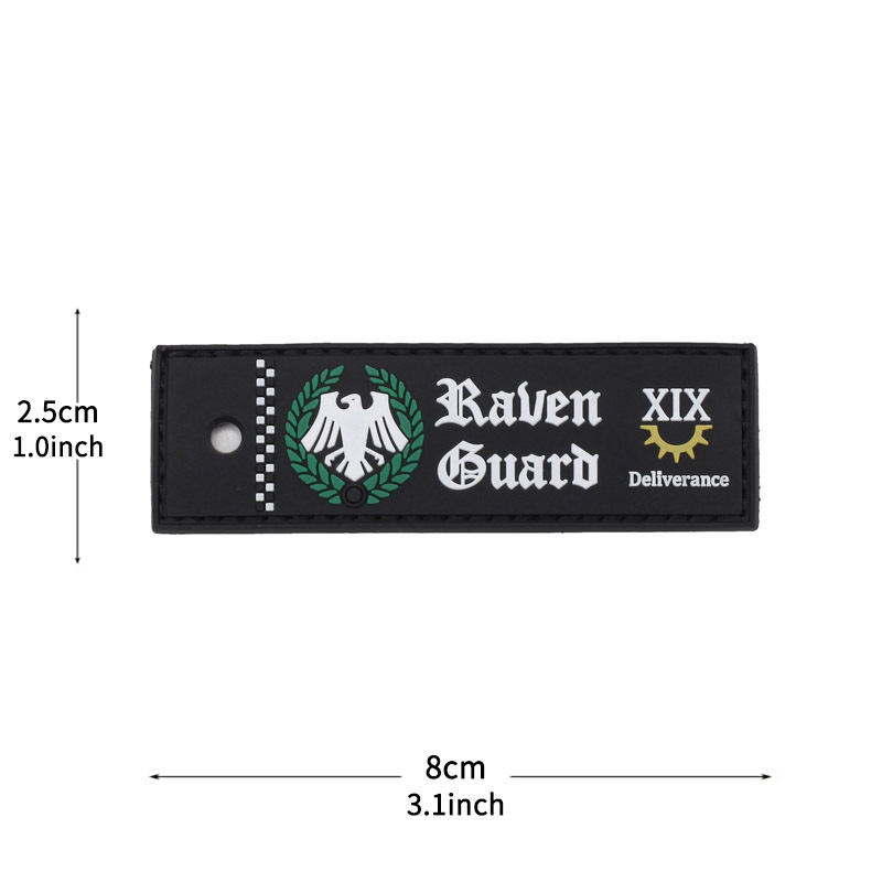 Longue bande-garde corbeau foncé 3noir