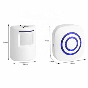 110V-240V <strong>Wireless</strong> Doorbell PIR Infrared <strong>Sensor</strong> Motion Detector Entry Door Bell Alarm W/ Receiver &amp; Transmitter EU/US Plug Hot - Product Image 1