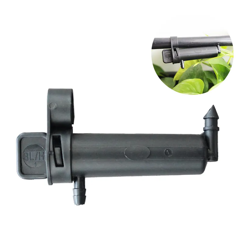 PC Dripper 8L Compensación de presión para agricultura y sistema de riego por goteo de jardín