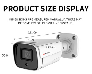 HKWASION 5MP HD PoE telecamera di sicurezza IP Wireless per esterni telecamera di sicurezza per la casa visione notturna 6MM obiettivo protocollo proiettile grandangolare - Product Image 6