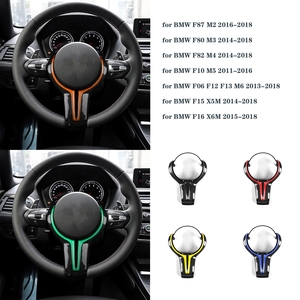 Futbol desen karbon Fiber direksiyon Trim için BMW M2 M2 M3 F80 M4 F82 M5 F10 M6 serisi 12 13 F15 F15 F16 F16 - Product Image 3