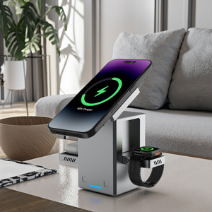<strong>Electronics</strong> Chinese Problem Solving Gadgets 3-in-1 Rotating Wireless Charger for Phone - Product Image 2