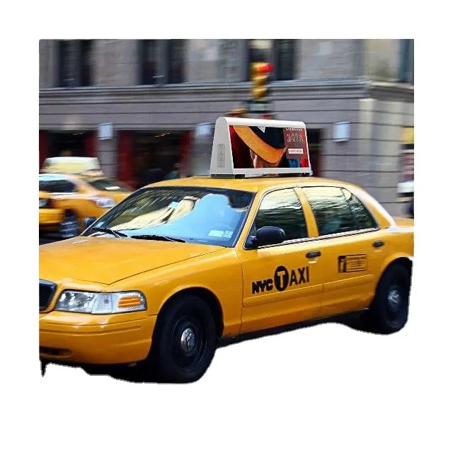 Tam renkli su geçirmez 320mm * 160mm ekran Led Panel taksi araba çatı üst taksi Led reklam panosu Led ekran