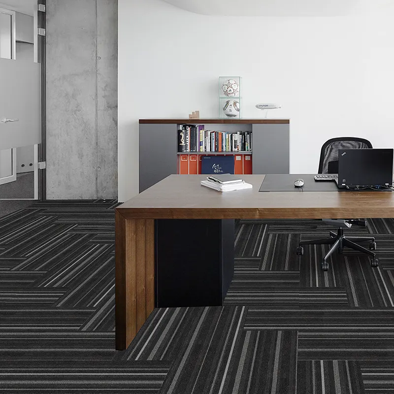 removable nylon commercial office floor carpet tiles Commercial loop pile PVC backing