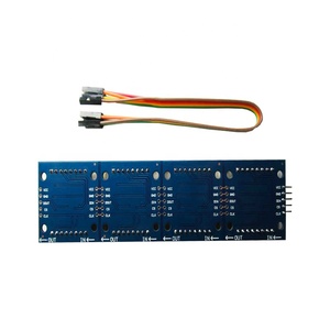 (Heißer Verkauf) MAX7219 8x8 Punkt-LED-Matrix modul MCU-LED-Anzeige steuer modul mit 5P-Leitung