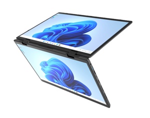 Yoga kitap 360 derece çift ekran çevirme dizüstü tam boyutlu çift IPS ekran dizüstü bilgisayar ışık ince taşınabilir - Product Image 3