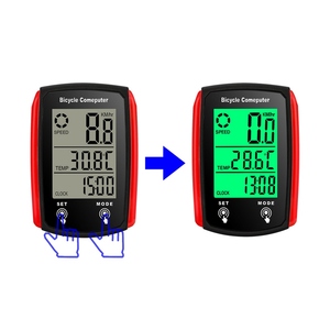 Wired Bike <strong>Computer</strong> 19 <strong>Functions</strong> Touch Bike Speedometer Odometer Waterproof Bicycle <strong>Computer</strong> with Backlight