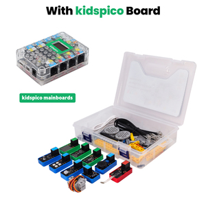 Programación STEM, Kit de Sensor de bloques de construcción electrónicos DIY, Kit de Casa Segura inteligente para niños con tablero Pico - Product Image 4