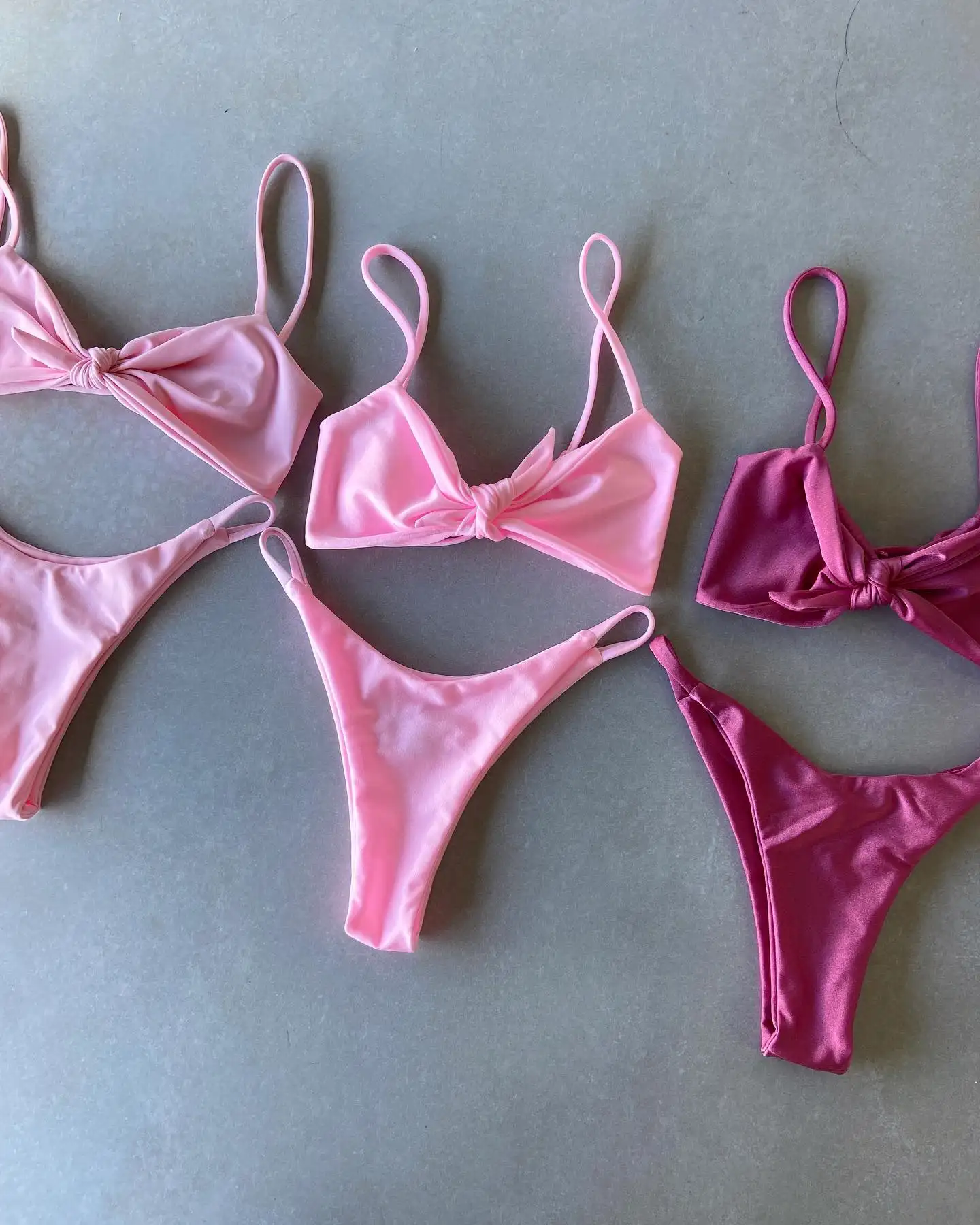 Prezzo di fabbrica senza soluzione di continuità profondo V fondo personalizzato costumi da bagno costumi da bagno Bikini Sexy per le donne sexy