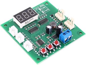 PWMドライバーモジュール、DC 12V 24V 48V2チャンネル4線式ファン温度コントローラースピードガバナーディスプレイモジュール (PCファン/アラーム用) - Product Image 4