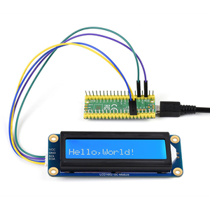 Sıcak satış LCD1602 I2C modülü 16x2 karakter LCD ahududu Pi için/Pico/STM 3.3V/5V mavi arka plan ile uyumlu beyaz renk