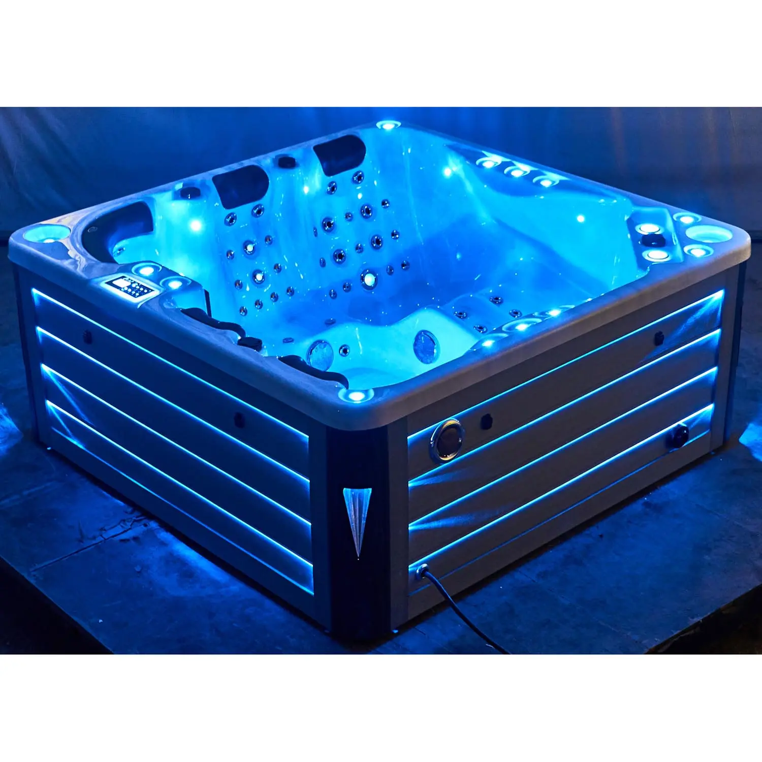Garden Luxury Relax Hot Tub Spa 5 Person Outdoor Hot Tub Whirlpool bathtub with Music