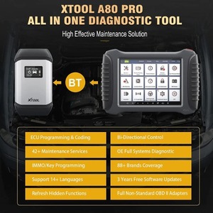 XTOOL A80Pro Automotive All System Diagnostic <strong>Scanner</strong> with ECU Program/Coding Xtool A80 Pro 41+ Reset Functions <strong>Key</strong> <strong>Programmer</strong> - Product Image 5