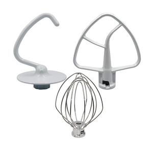 KSM150 K5ADH K5AWW K45DH Dough Hook K45WW Dây Whip, K45B Tráng Phẳng Beater Mixer Thay Thế Phụ Tùng Cho Kenmore - Product Image 1